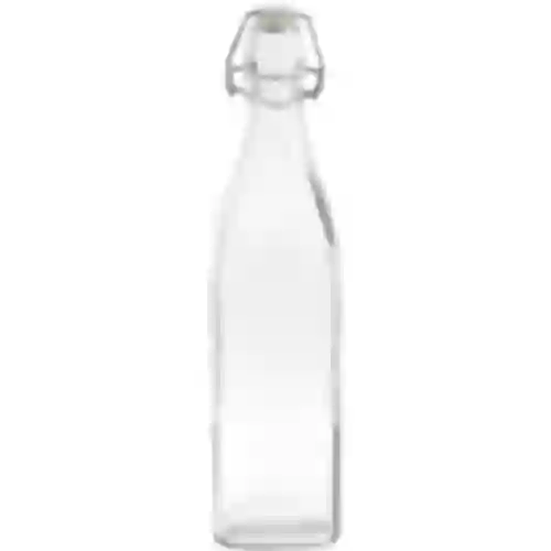 1l Square glass swing top bottle