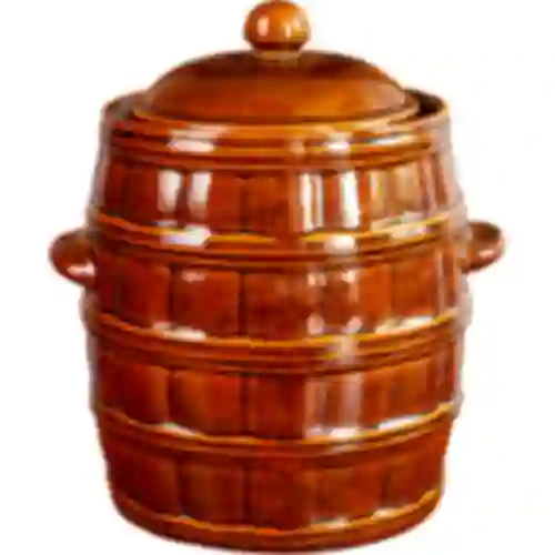 25 L Stoneware - barrel crock pot with water seal