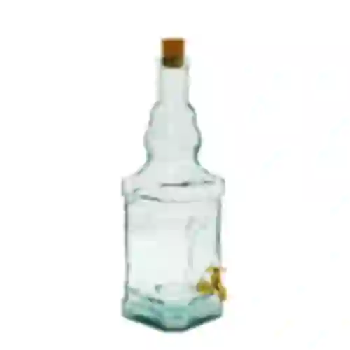 3,4l Tower glass bottle with tap