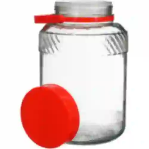 3 L glass jar with plastic cap