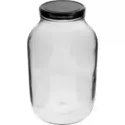 4 L jar with black screw lid Ø100
