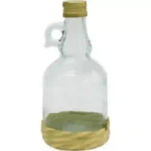500ml wicker wrapped gallone bottle with screw cap