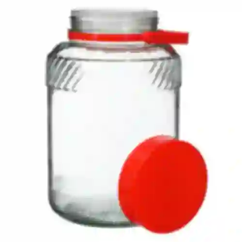 5l glass jar with plastic cap