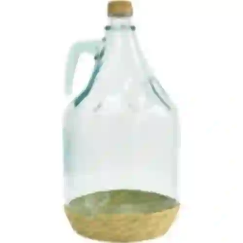 5l wicker wrapped carboy / gallon with screw cap "Dama"