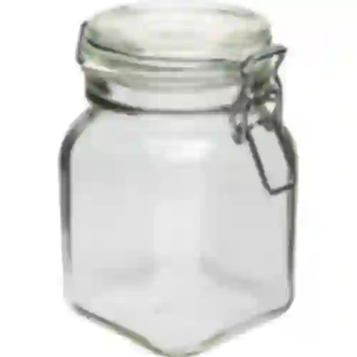 750 ml Comfort square swing top glass jar