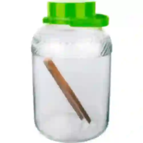 8 L glass jar, with tongs