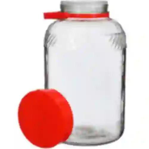 8l glass jar with plastic cap