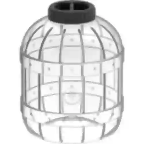 A multifunctional 10 L jar with a black twist-off lid