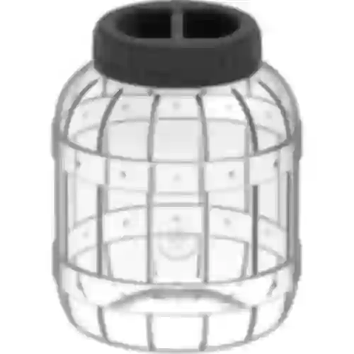 A multifunctional 3 L jar with a black twist-off lid