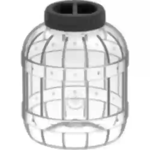 A multifunctional 5 L jar with a black twist-off lid