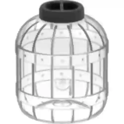 A multifunctional 8 L jar with a black twist-off lid