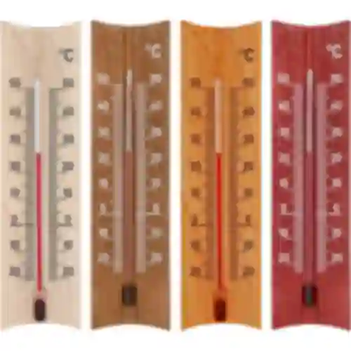 A room thermometer with a pattern (-20°C to +50°C) 15cm mix