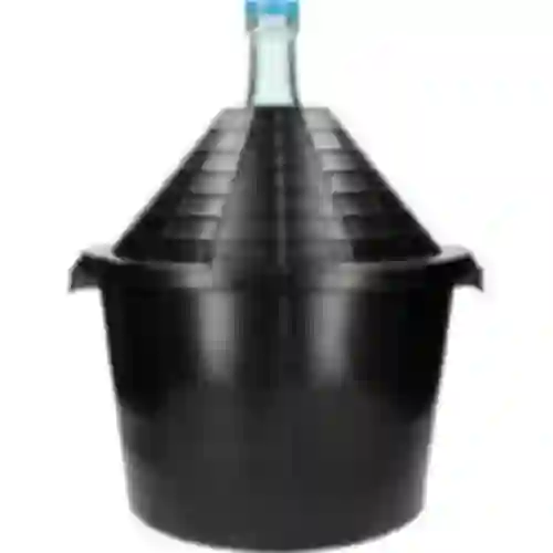 Demijohn for wine in plastic basket 54 L