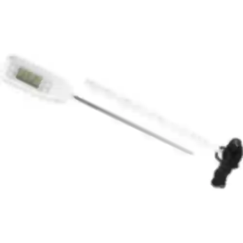 Electronic cooking thermometer (-50°C to +300°C) with case, white