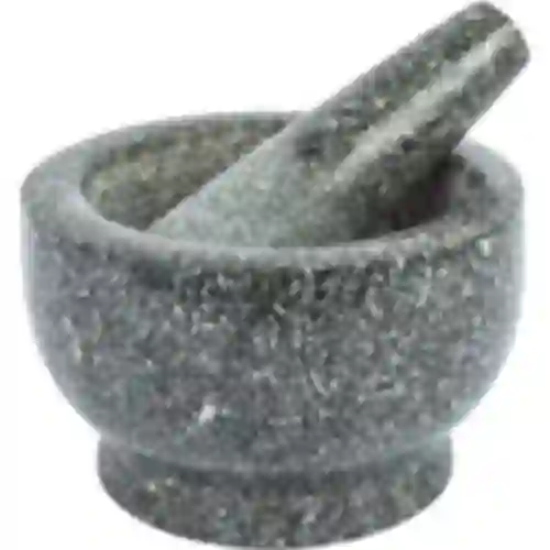 Granite mortar with pestle