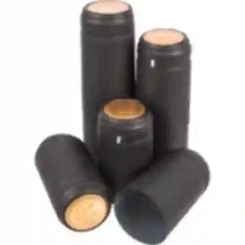 Heat Shrink Perforated Capsules Ø31mm , 100pcs. , black colour