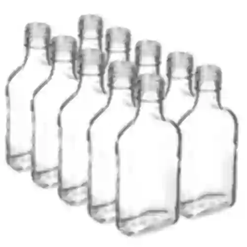Hip flask bottle for infusion liqueurs, 200 ml - 10 pcs