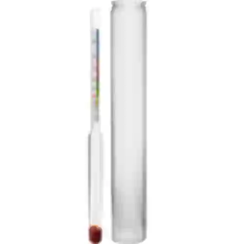 Hydrometer with potential alcohol scale