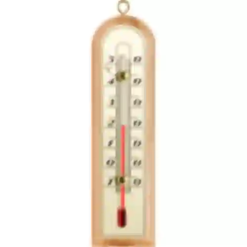Indoor thermometer with a golden scale (-10°C to +50°C) 16cm