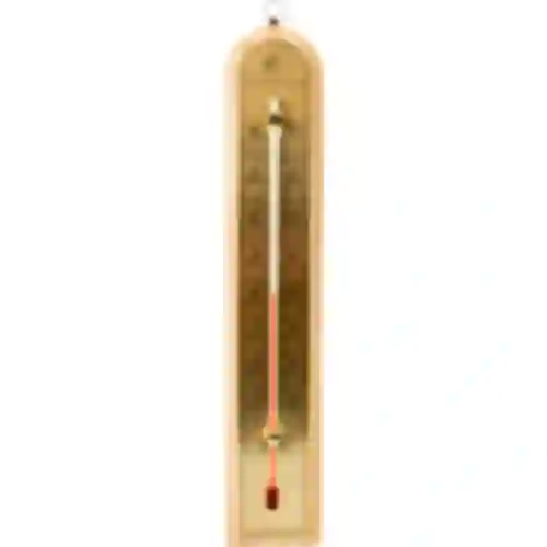 Indoor thermometer with a golden scale (-10°C to +60°C) 28cm mix