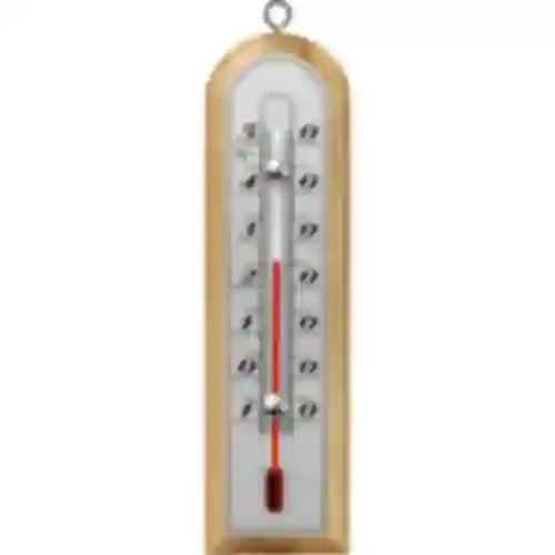 Indoor thermometer with a silver scale (-10°C to +50°C) 16cm mix