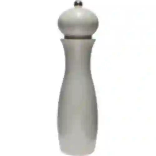Manual salt and pepper grinder, 21 cm, white