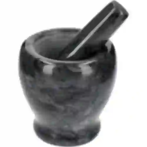 Marble kitchen mortar, black, Ø 10.5 cm