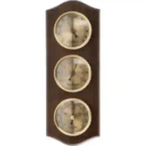 Retro weather station - venge colour with gold dials