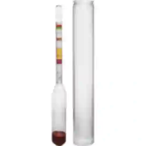 Saccharometer - hydrometer with sugar content scale