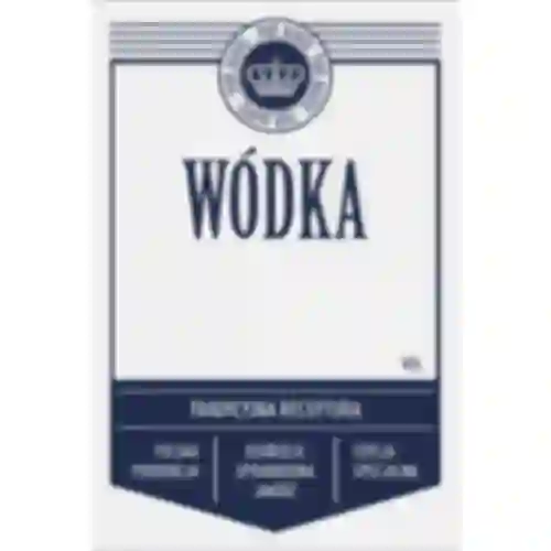 Self-adhesive labels, 60x90 mm, for bottles, vodka, white, 20 pcs