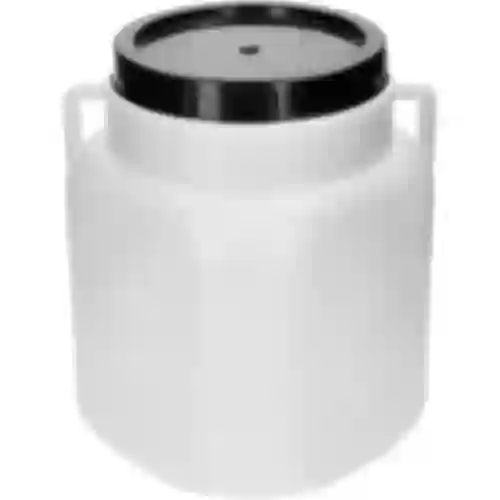 Square Barrel for 20 L, white, with handles, Sterk