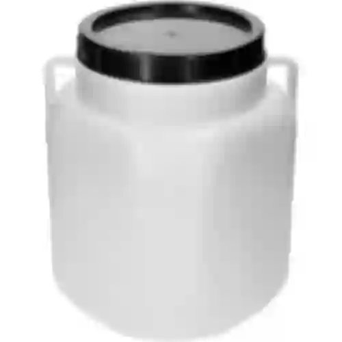 Square Barrel for 30 L, white, with handles, Sterk