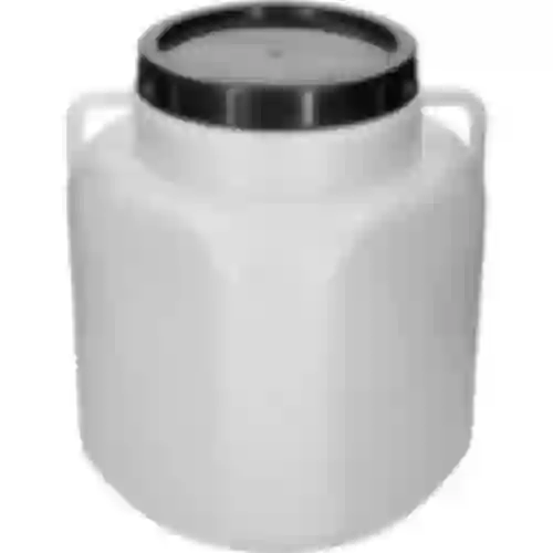 Square Barrel for 40 L, white, with handles, Sterk