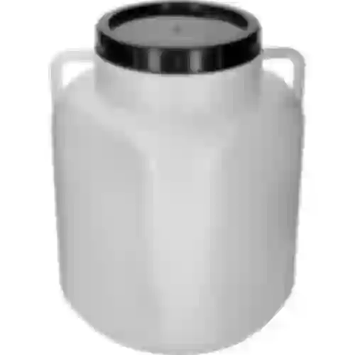 Square Barrel for 50 L, white, with handles, Sterk