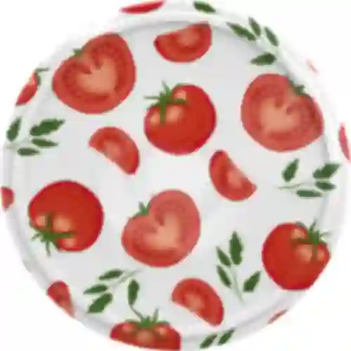 Tomato-patterned Ø82/6 lids -  10 pcs