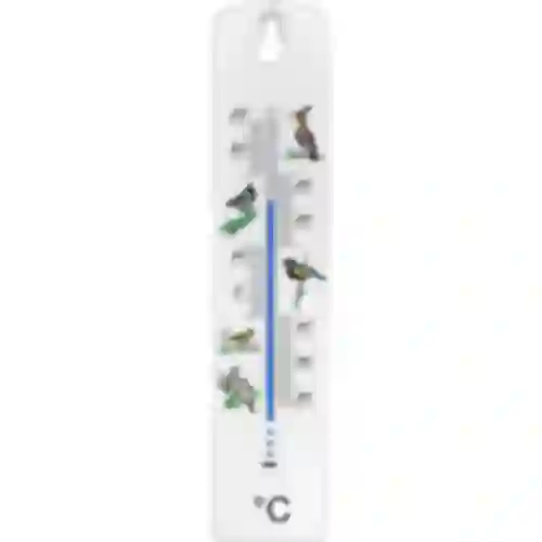 Universal thermometer with a pattern - birds (-30°C do +50°C) 20cm