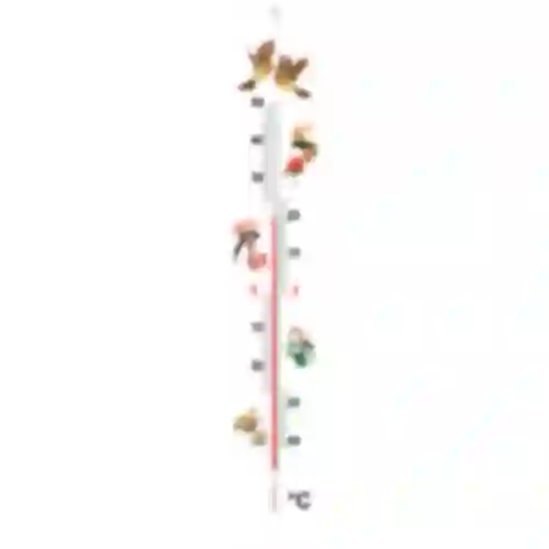 Universal thermometer with a pattern - birds (-40°C to +50°C) 40cm