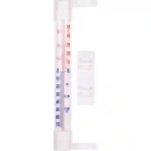 Window thermometer stick-on/screw-on, white  (-60°C to +50°C) 23cm