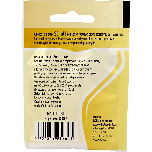 Tokay Liquid wine yeast 20ml - 2 ['tokay yeast', ' tokay wine yeast', ' yeast for wine', ' liquid wine yeast', ' liquid yeast', ' liquid yeast for wine', ' red wine yeast', ' white wine yeast', ' home-made wine']