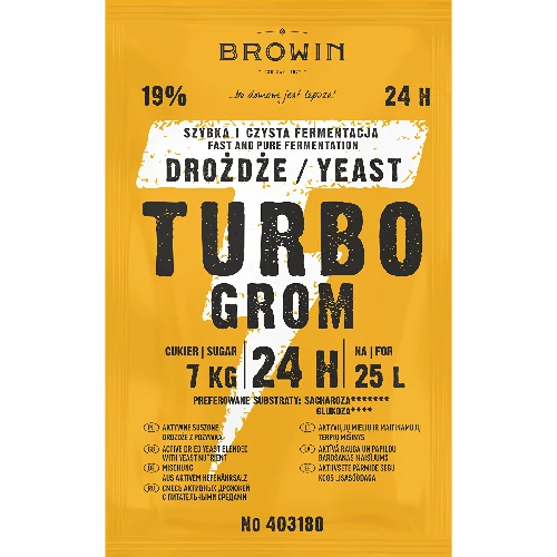 Turbo Browin 24h distiller's yeast, 180 g - 2 ['yeast for alcohol', ' yeast for spirit', ' yeast for moonshine', ' yeast for samogon', ' moonshine', ' samogon', ' moonshine']