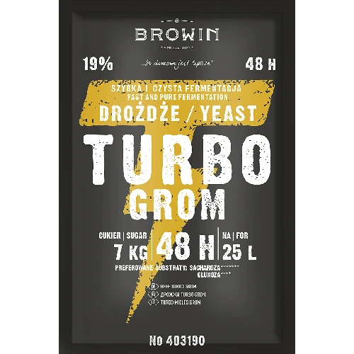 Turbo GROM 48h distiller's yeast, 150 g - 2 ['yeast for alcohol', ' yeast for spirit', ' yeast for moonshine', ' yeast for samogon', ' moonshine', ' samogon', ' moonshine']