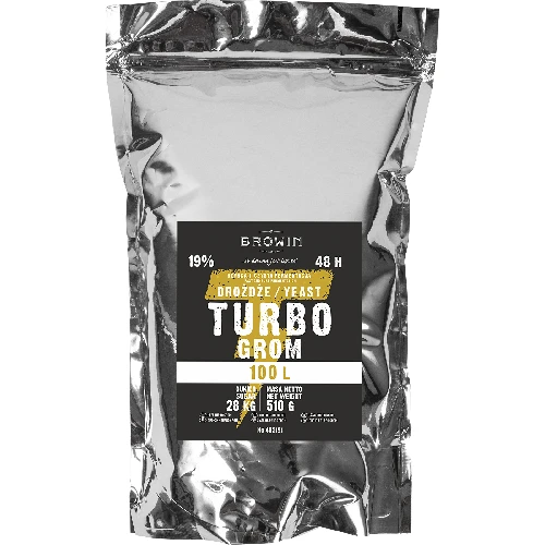 Turbo Grom 48h distiller's yeast, 510 g - 2 ['yeast for alcohol', ' yeast for spirit', ' yeast for moonshine', ' yeast for samogon', ' moonshine', ' samogon', ' moonshine']