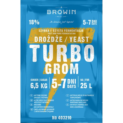 Turbo GROM 5-7 days distiller's yeast, 85 g - 2 ['yeast for alcohol', ' yeast for spirit', ' yeast for moonshine', ' yeast for samogon', ' moonshine', ' samogon', ' moonshine']