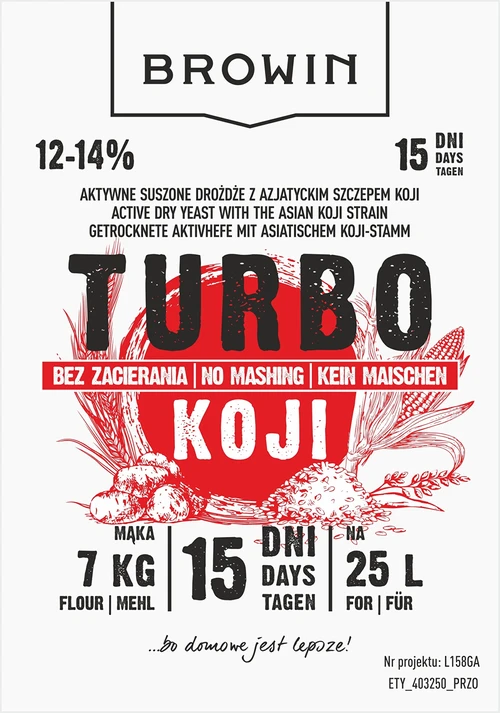 Turbo Koji distiller’s yeast, 50 g (no mashing!) - 5 ['Koji yeast', ' Koji fungus', ' rye vodka', ' potato vodka', ' cold mashing', ' yeast for alcohol', ' moonshine yeast', ' distiller’s yeast', ' no mashing', ' yeast for rye', ' for whiskey', ' yeast for whisky', ' yeast for whiskey']