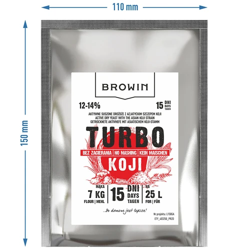 Turbo Koji distiller’s yeast, 50 g (no mashing!) - 7 ['Koji yeast', ' Koji fungus', ' rye vodka', ' potato vodka', ' cold mashing', ' yeast for alcohol', ' moonshine yeast', ' distiller’s yeast', ' no mashing', ' yeast for rye', ' for whiskey', ' yeast for whisky', ' yeast for whiskey']