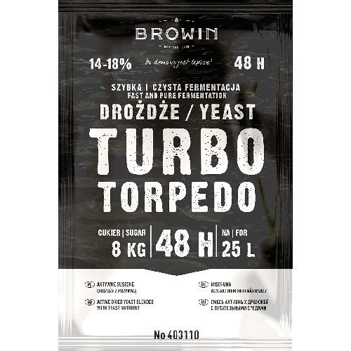 Turbo Torpedo 48h distiller's yeast  - 1 ['yeast for alcohol', ' yeast for spirit', ' yeast for moonshine', ' yeast for samogon', ' moonshine', ' samogon', ' moonshine']