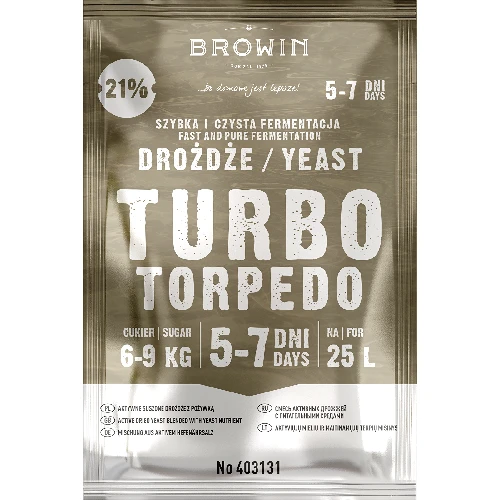 Turbo Torpedo 5-7 days distiller’s yeast, 21% - 2 