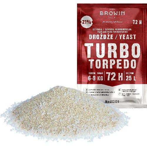 Turbo Torpedo distillery yeast 72h 21% - 120 g - 5 