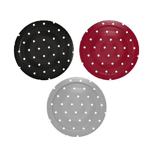 Twist-off lid fi 43 with dot patternt - 10 pcs  - 1 ['twist-off lid', ' dot-patterned twist-off lid', ' jar twist-off lids', ' dot-patterned twist-off lids', ' small twist-off lids', ' twist-off lids for preserves', ' twist-off lids for jars', ' colourful twist-off lids', ' decorative twist-off lids', ' decorative caps']