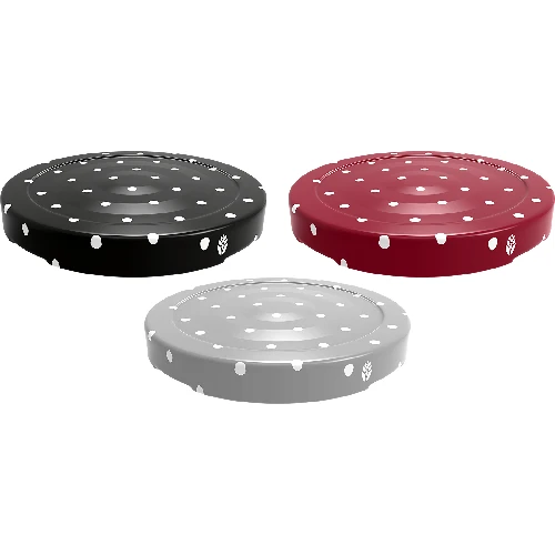 Twist-off lid fi 43 with dot patternt - 10 pcs - 2 ['twist-off lid', ' dot-patterned twist-off lid', ' jar twist-off lids', ' dot-patterned twist-off lids', ' small twist-off lids', ' twist-off lids for preserves', ' twist-off lids for jars', ' colourful twist-off lids', ' decorative twist-off lids', ' decorative caps']